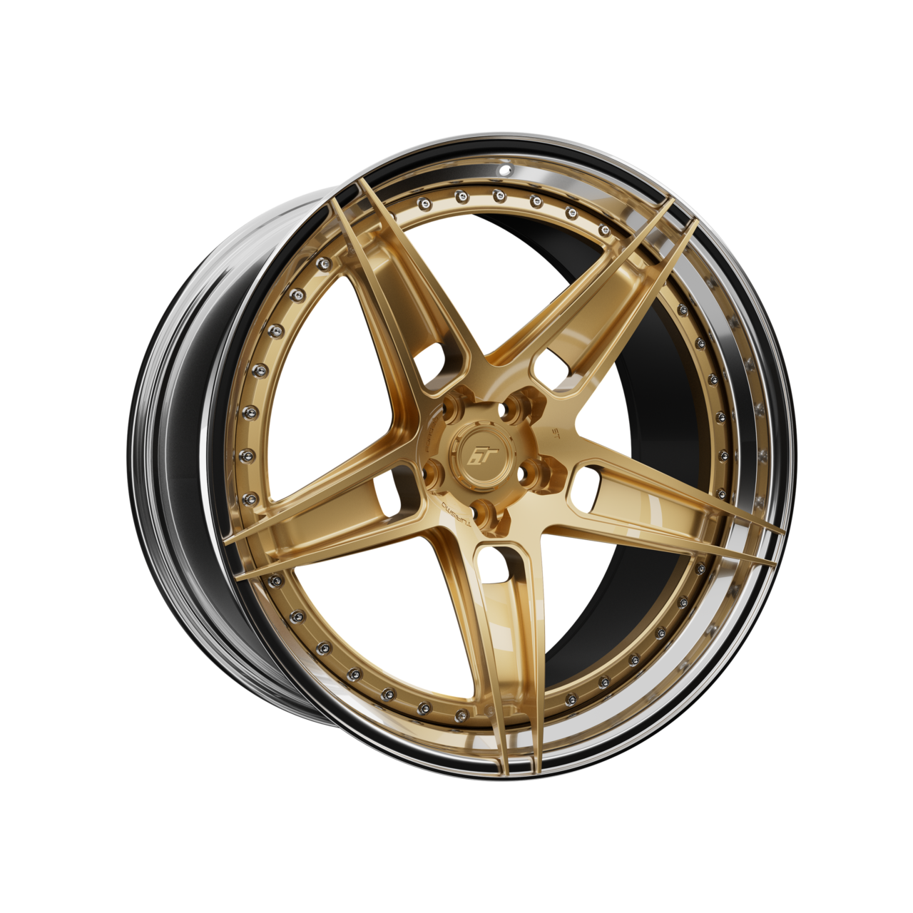 Turismo Forged Wheels - ST01 Gold Chrome