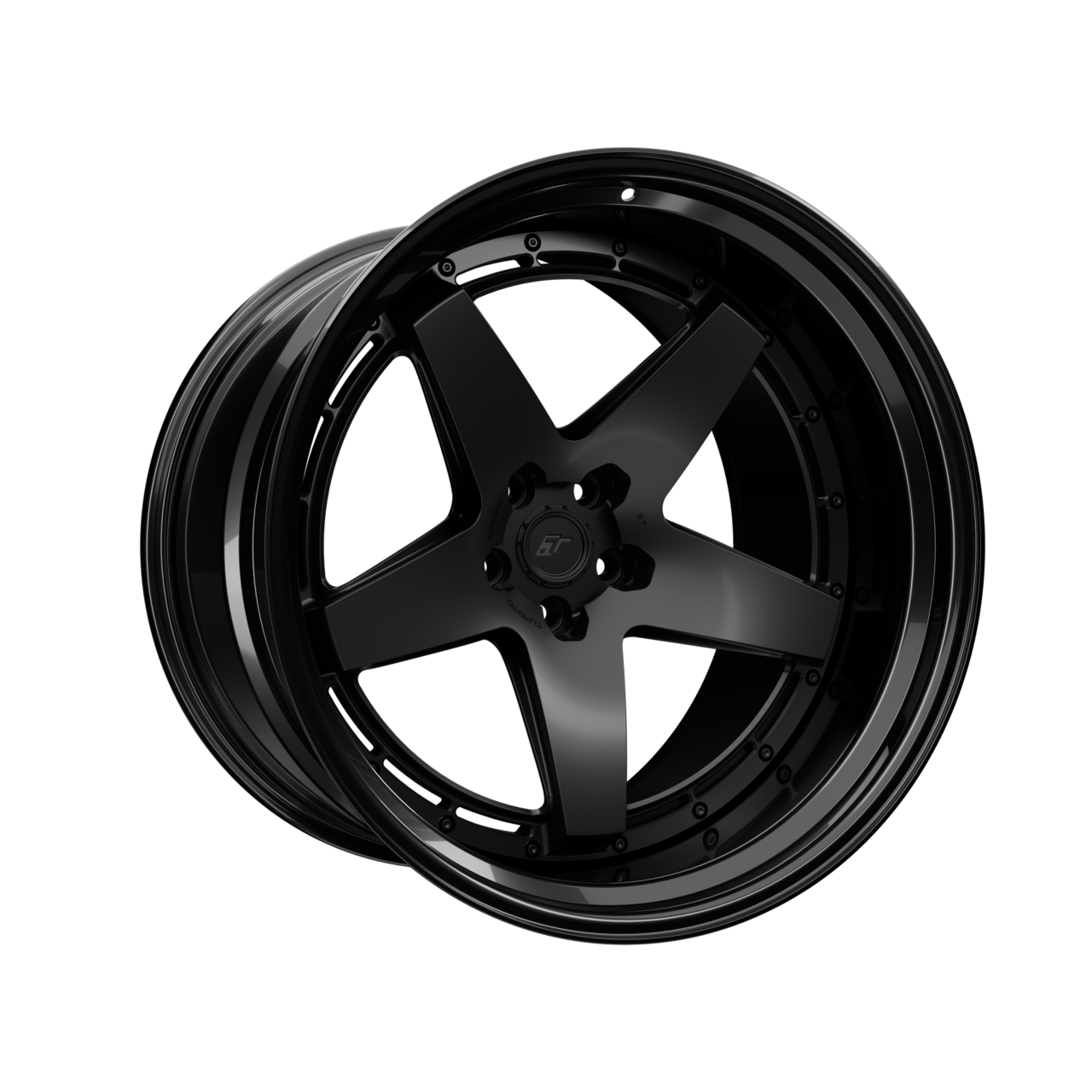 Turismo Forged Wheels - ST03 Satin Black Gloss Black