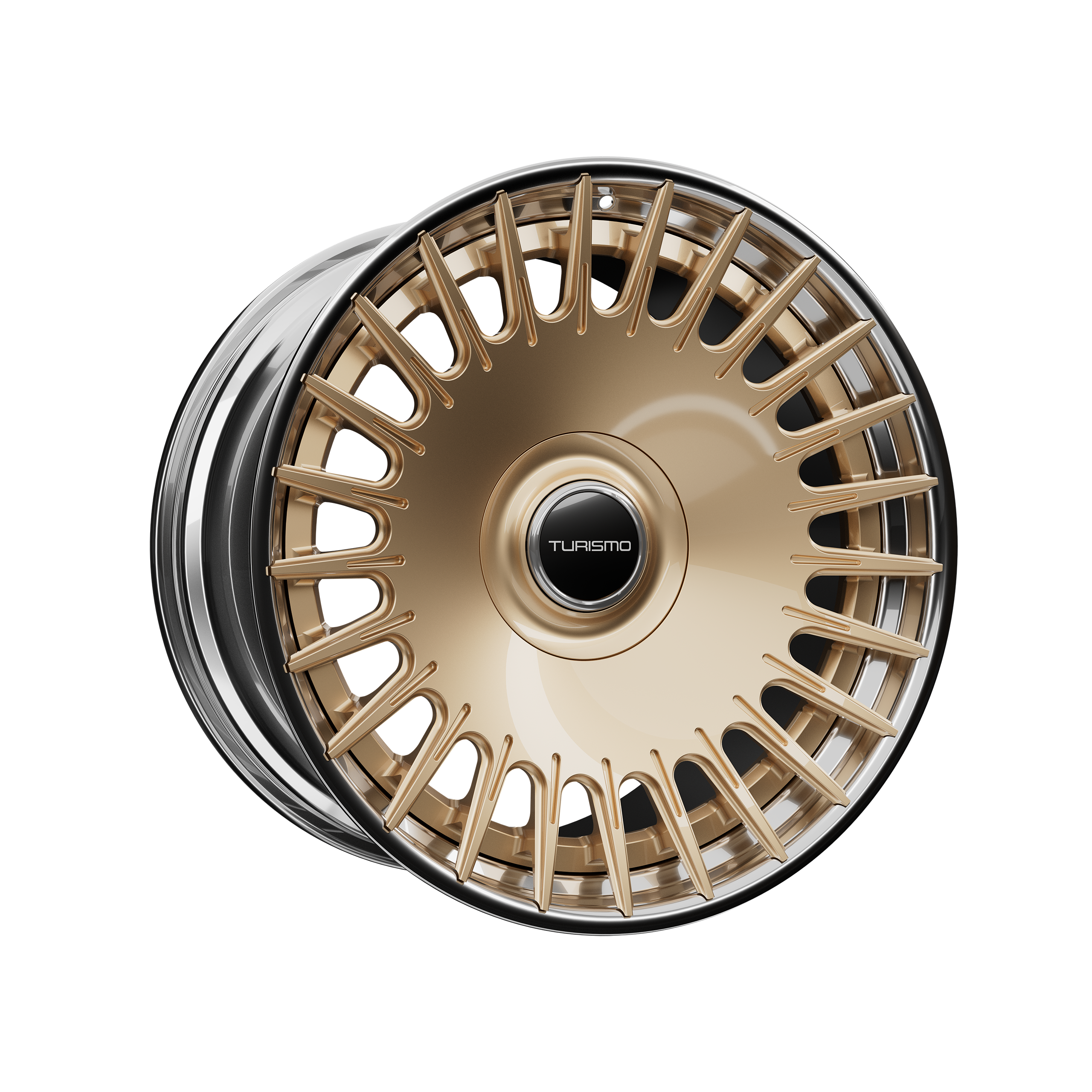 Turismo Forged Wheels - LS2 Gold / Chrome Turismo Forged Wheels - LS2 Gold / Chrome
