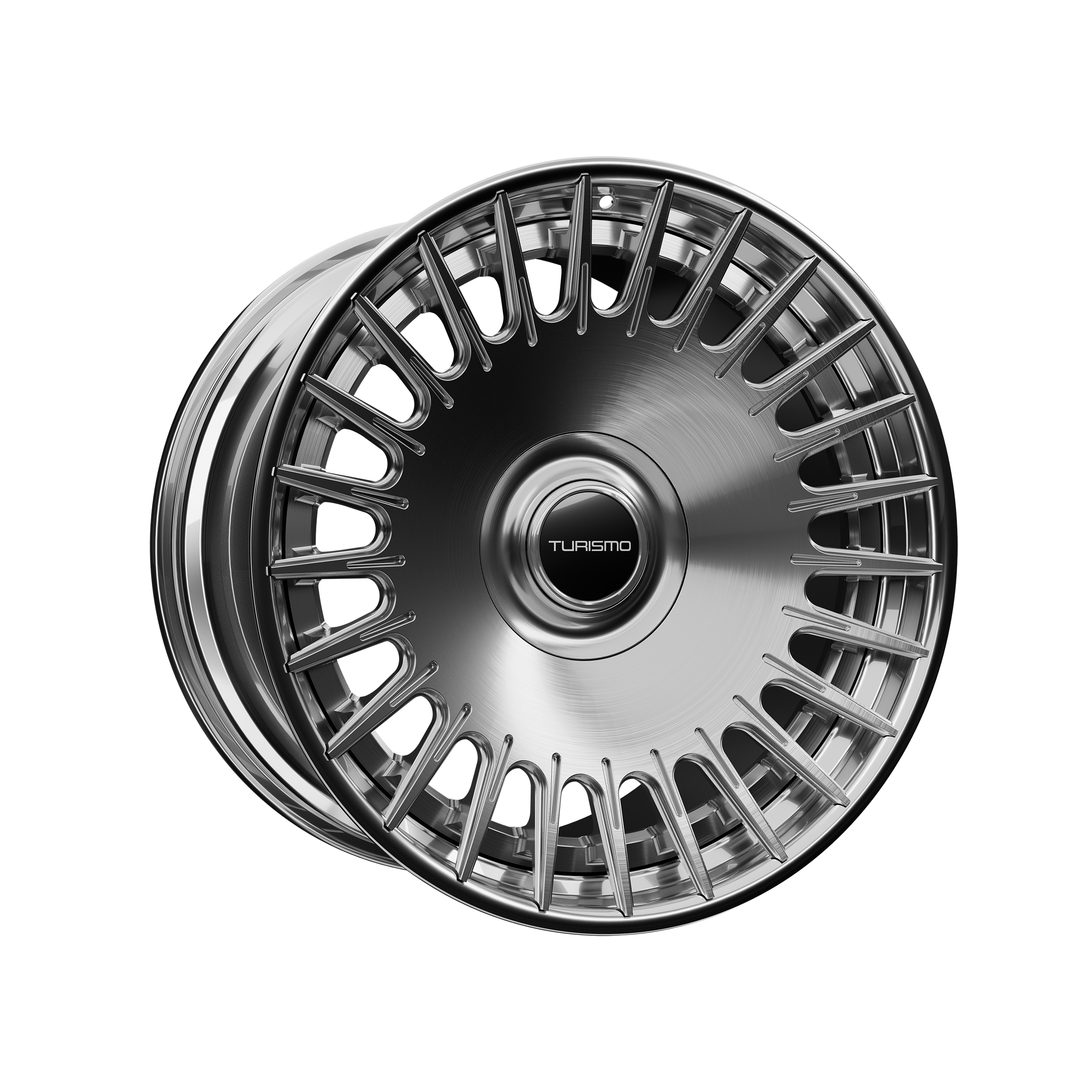 Turismo Forged Wheels - LS2 Brushed Grey / Chrome Turismo Forged Wheels - LS2 Brushed Grey / Chrome