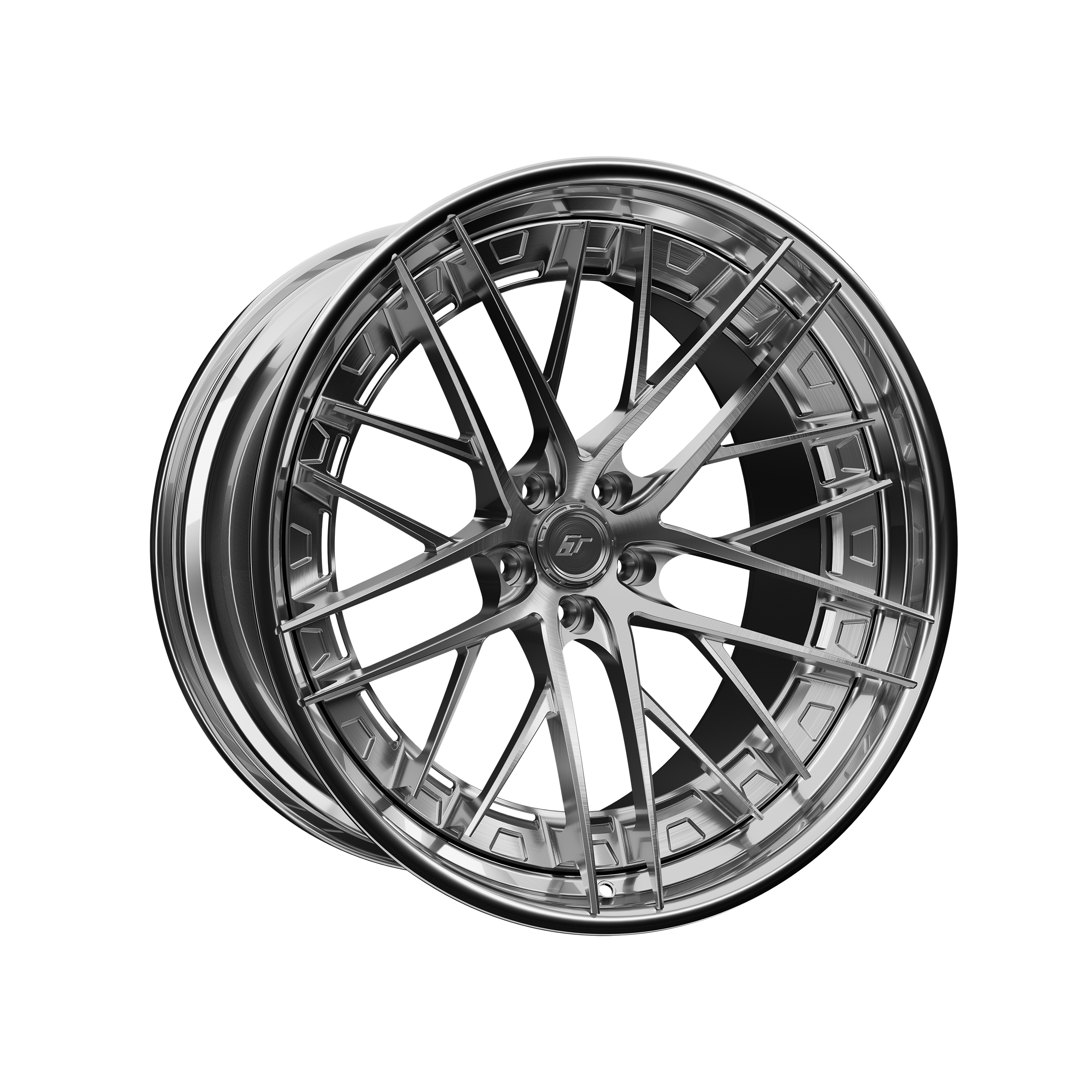 Turismo Forged Wheels - C22-R Brushed Grey / Chrome