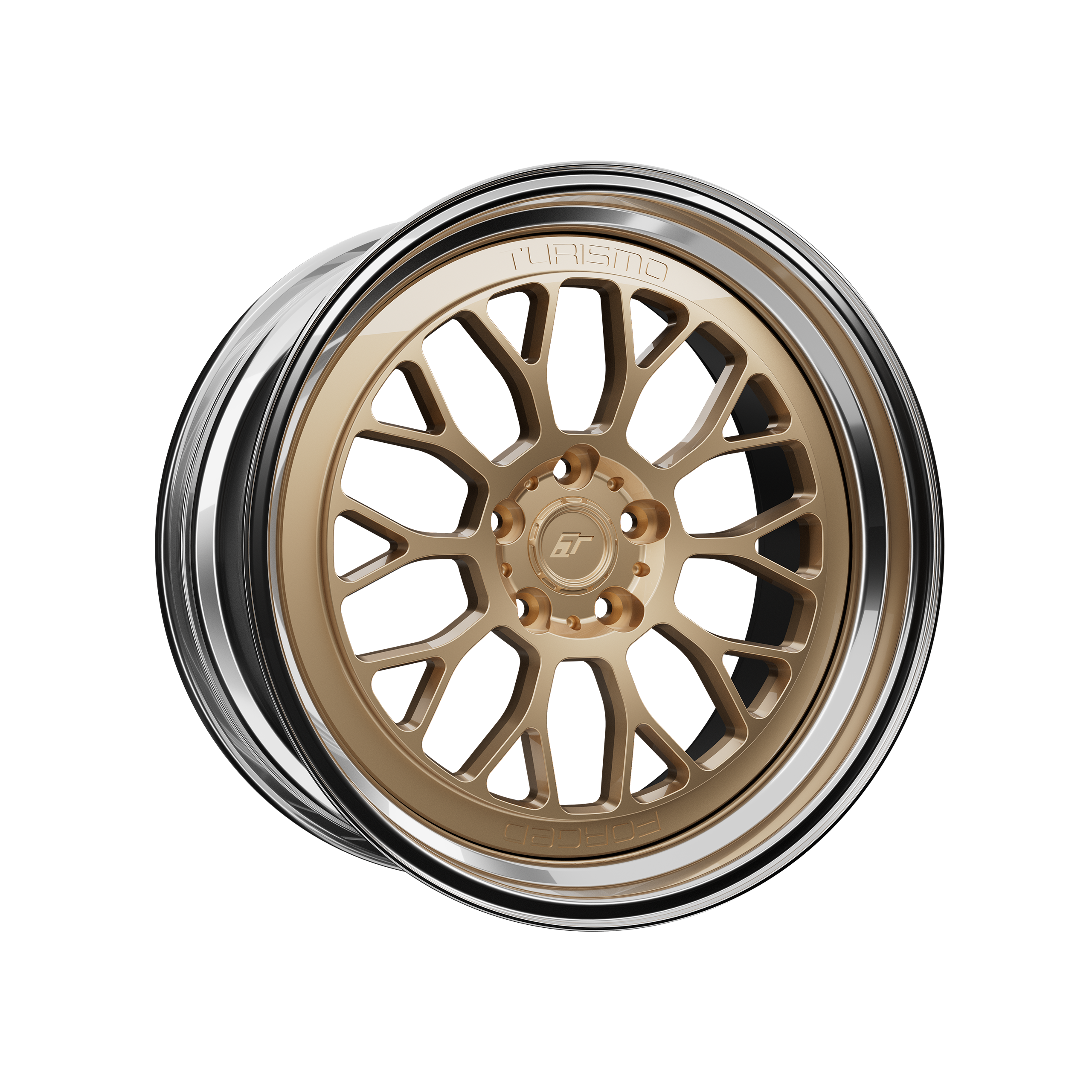 Turismo Forged Wheels - MSP01 Gold/Chrome