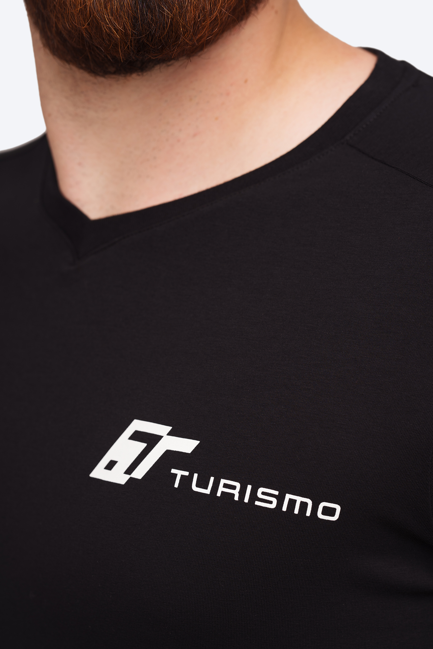 T-shirt Turismo Stripes V-neck