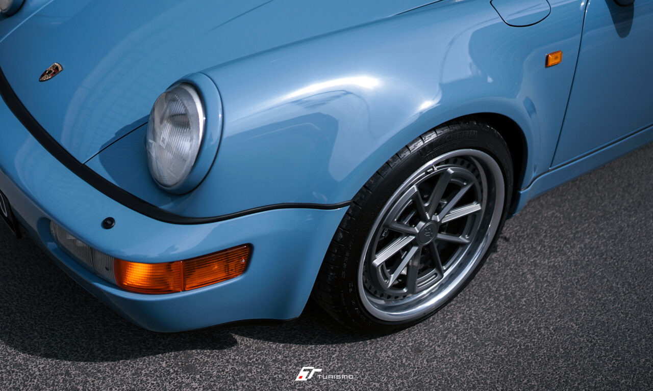 Porsche 911 (964) Turismo Forged Wheels - FP01 Satin Grey + Chrome