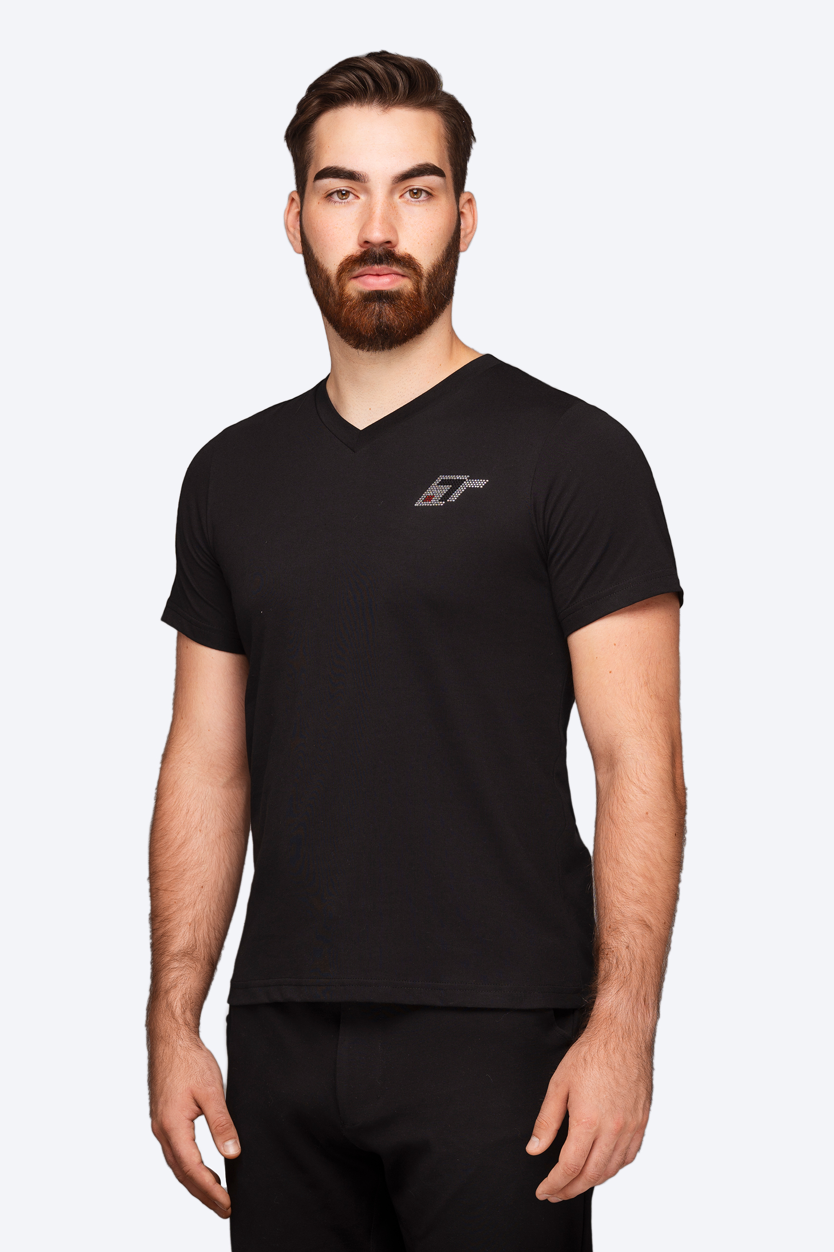 T-shirt Turismo Diamonds V-neck