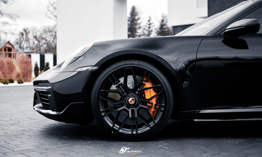 Porsche 911 Turbo S (992) Turismo Forged Wheels - IS02 Satin Black