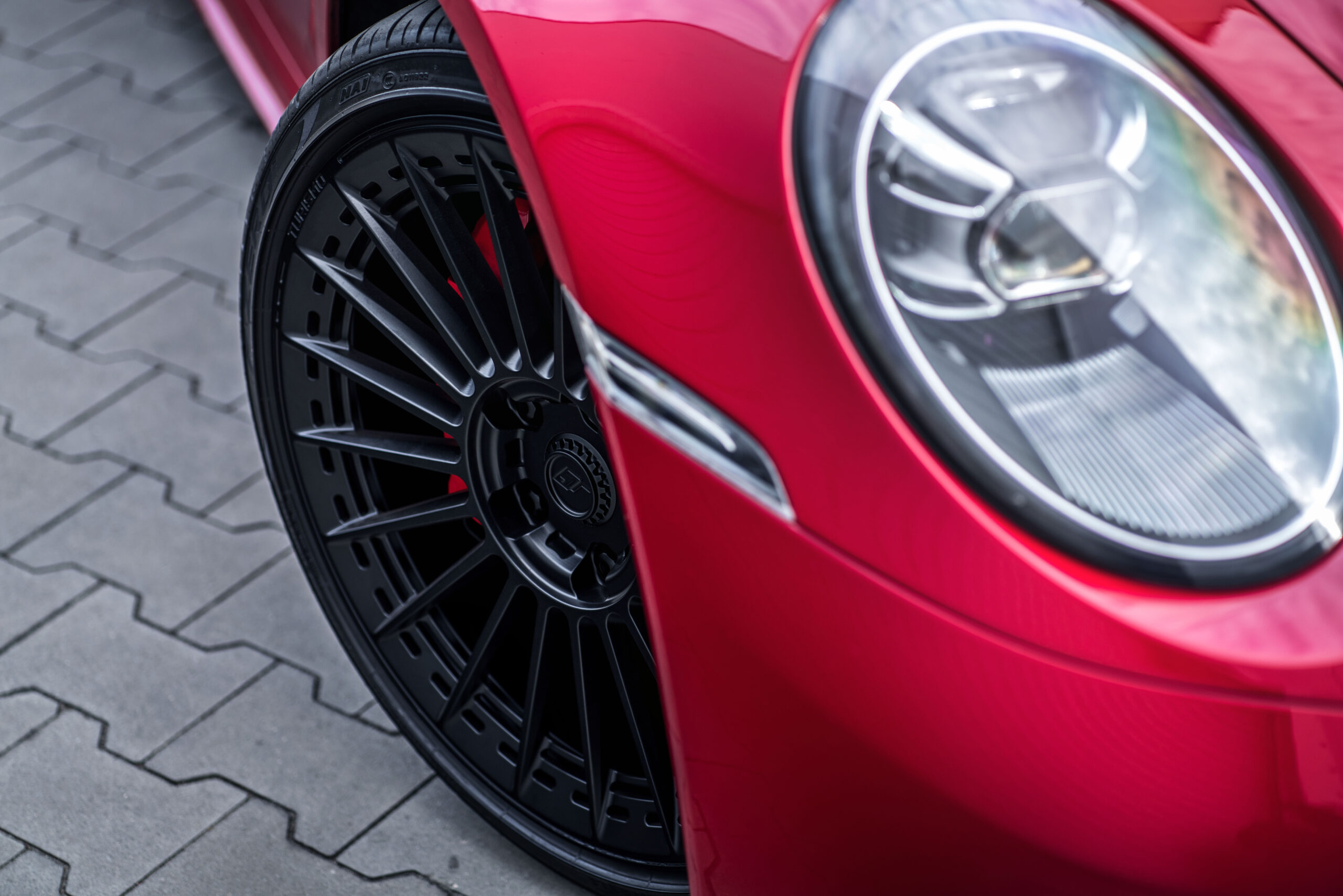 Porsche 911 992 4S Turismo Forged Wheels - C14 Satin Black