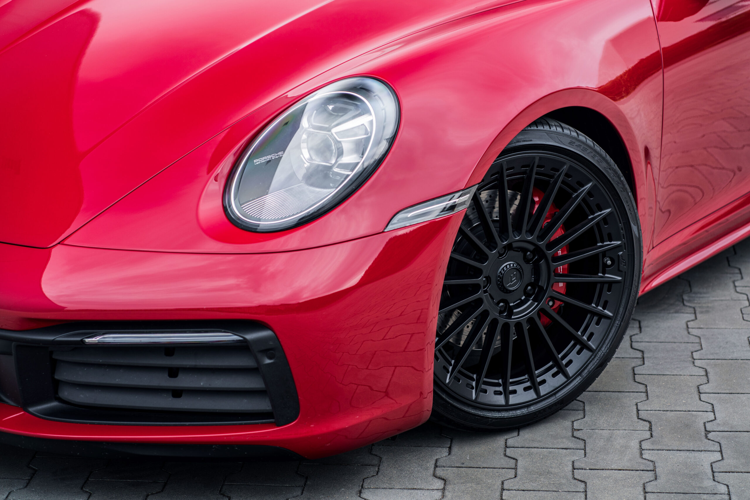 Porsche 911 992 4S Turismo Forged Wheels - C14 Satin Black