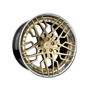 Felgi kute Turismo Forged V16 Brushed Gold + Chrome Lip + Gloss Black Barrel