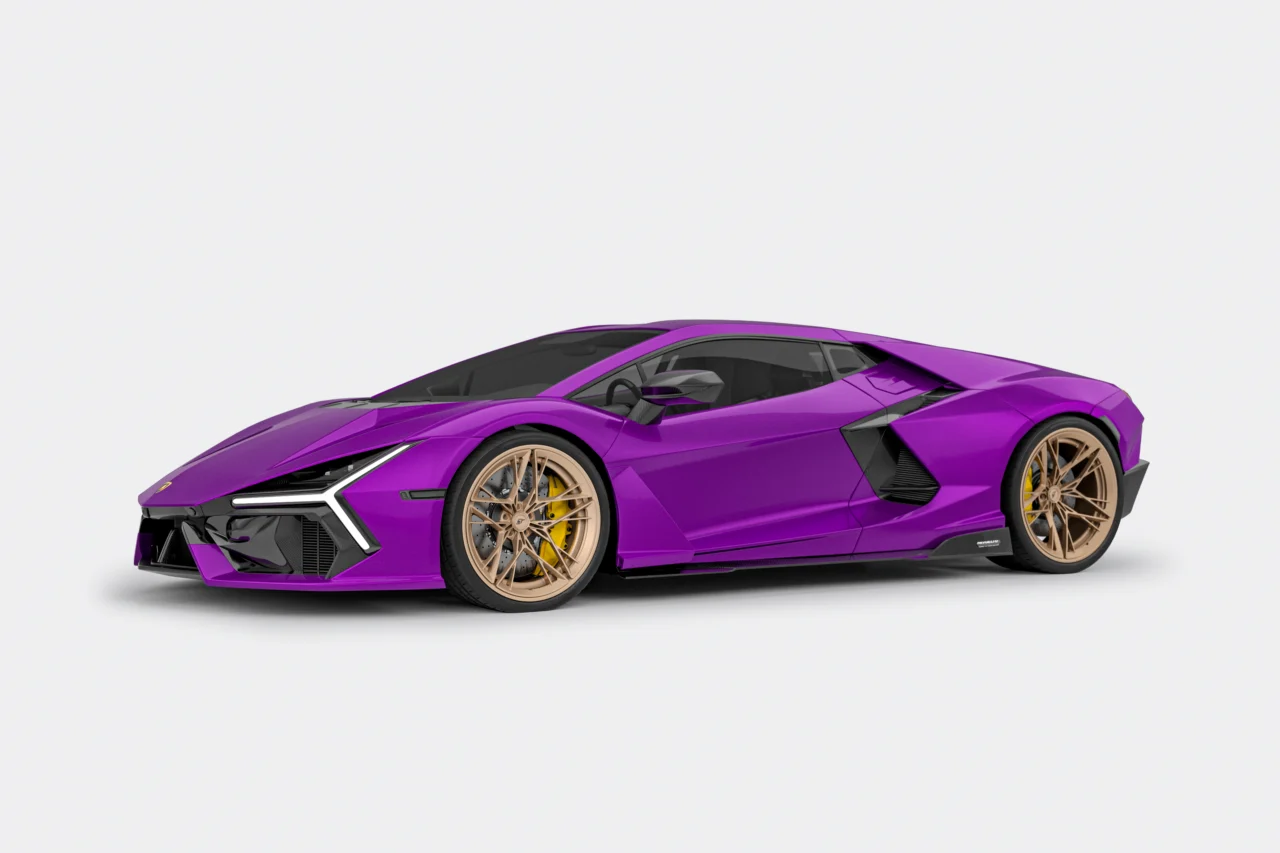 Lamborghini Revuelto na kutych felgach Turismo Forged C07 Neodyme