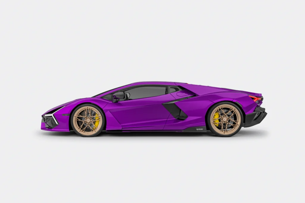 Lamborghini Revuelto na kutych felgach Turismo Forged C07 Neodyme