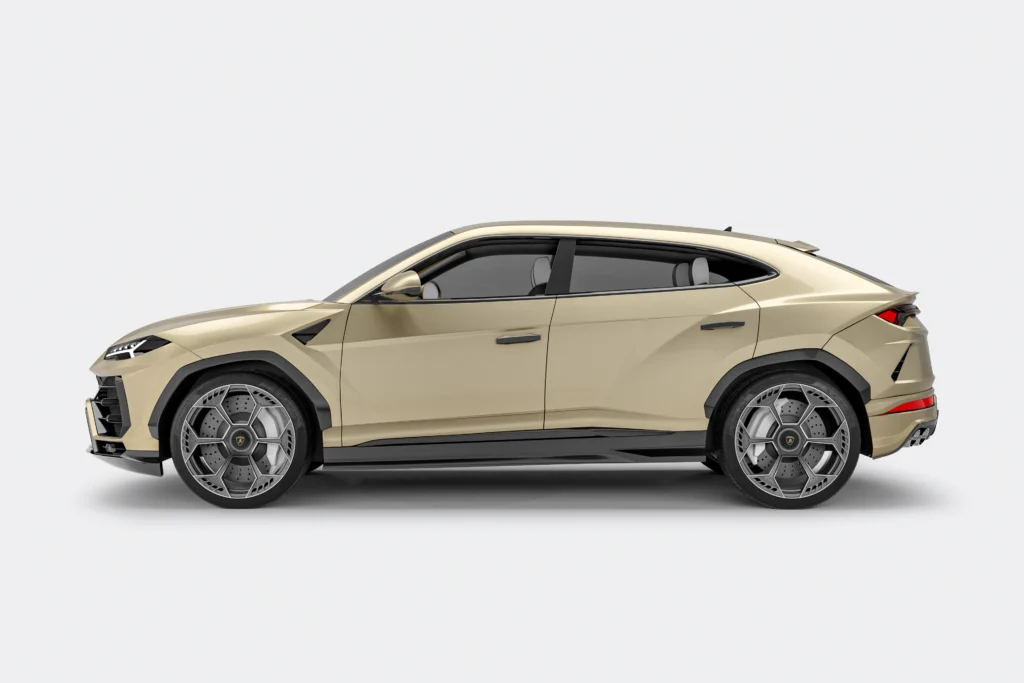 Lamborghini Urus na kutych felgach Turismo NV02.EVO w kolorze Brushed Deep Black z Diamond Cut