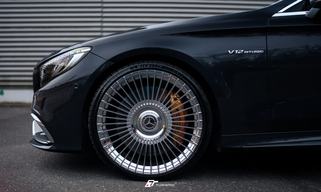 Mercedes-Benz S Coupe C217 na kutych felgach Turismo Forged RR Polished Aluminium