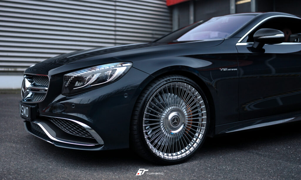 Mercedes-Benz S Coupe C217 na kutych felgach Turismo Forged RR Polished Aluminium